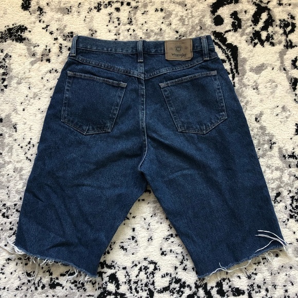 dark denim wrangler cut- offs - Picture 3 of 3